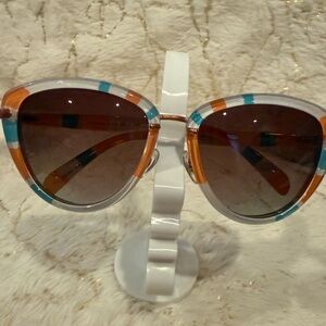 Privé Revaux The Monet polarized cat-eye sunglasses with a multi-color pattern